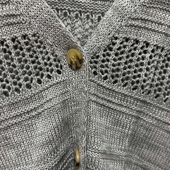 145 Time and Tru | NWT Gray Knit Women's Cardigan (size XL) - Picture 7 of 11
